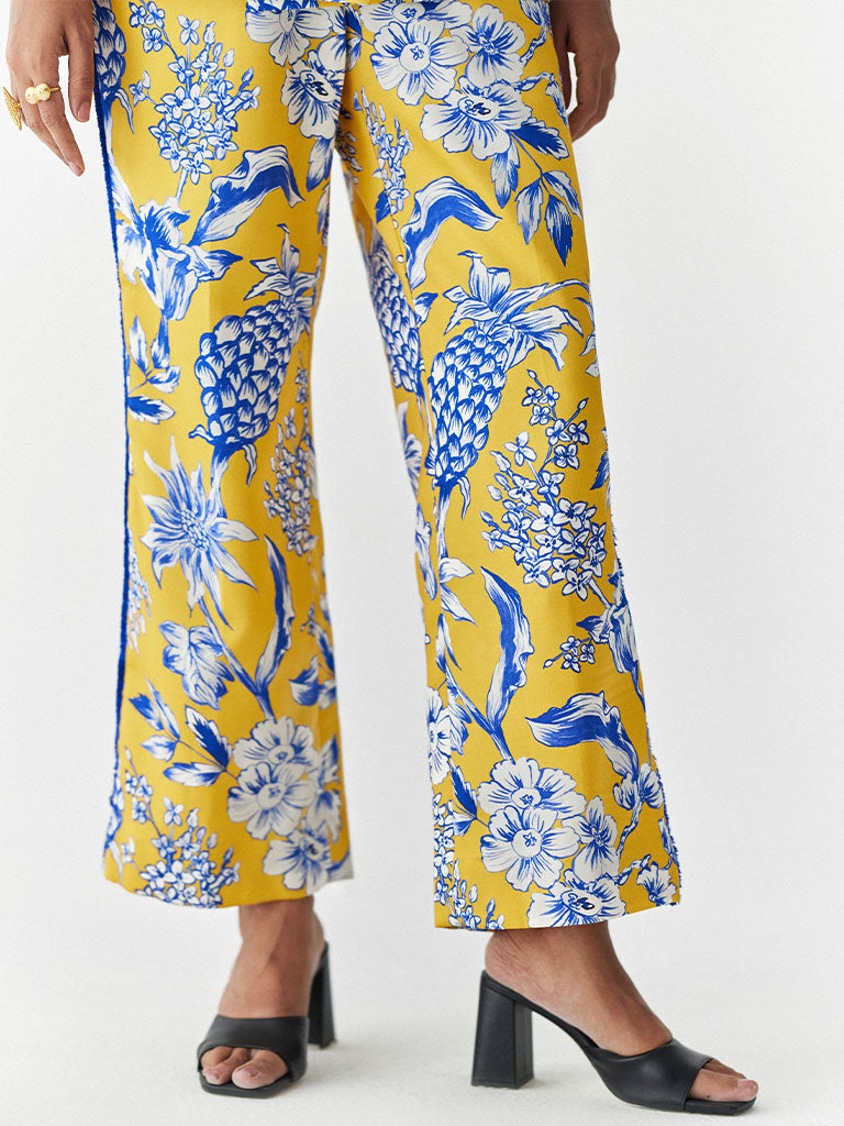 Yellow Pineapple Blazer Co-ord Set SETS IKKIVI   
