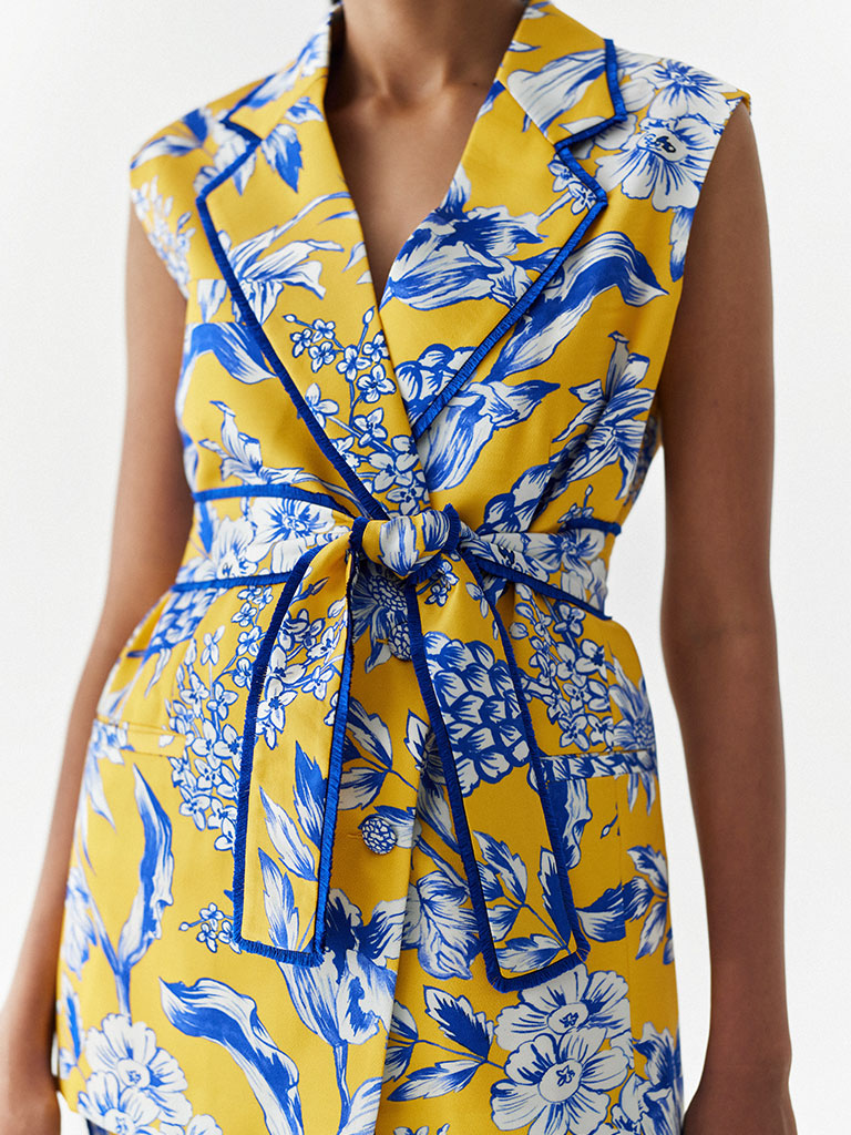 Yellow Pineapple Blazer Co-ord Set SETS IKKIVI   