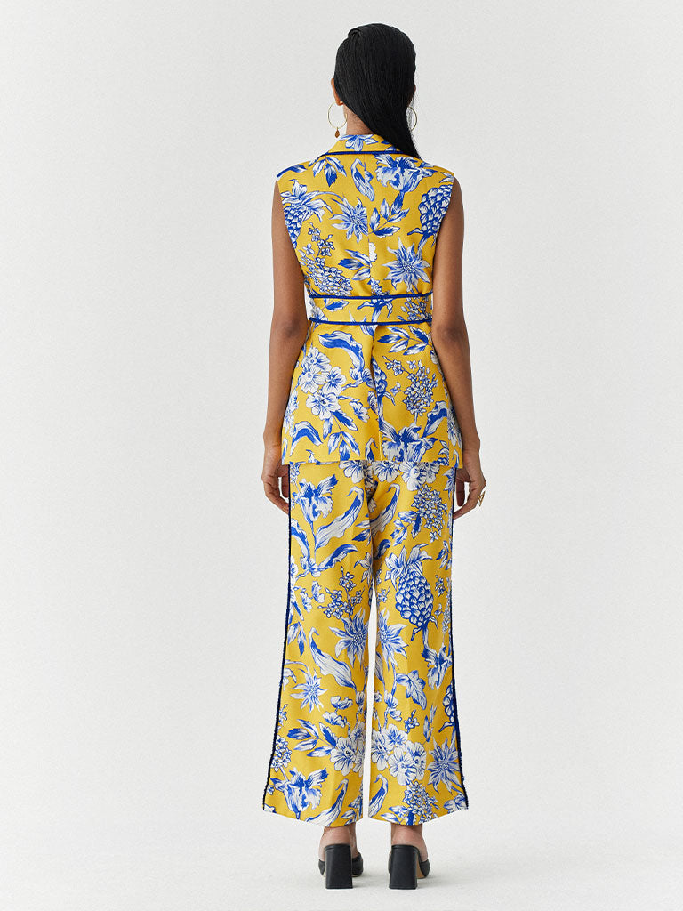 Yellow Pineapple Blazer Co-ord Set SETS IKKIVI   