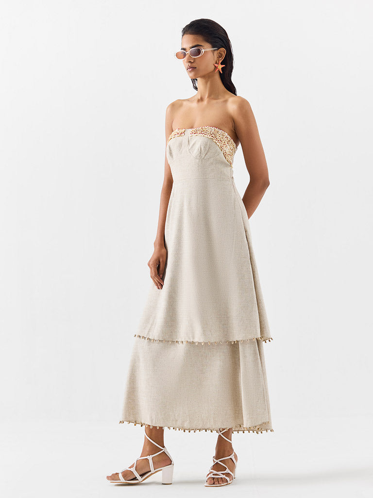 Palm Island Tiered Dress DRESSES IKKIVI