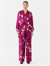 Load image into Gallery viewer, Plum Kimono Top &amp; Pants Co-ord Set SETS IKKIVI
