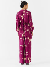 Load image into Gallery viewer, Plum Kimono Top &amp; Pants Co-ord Set SETS IKKIVI
