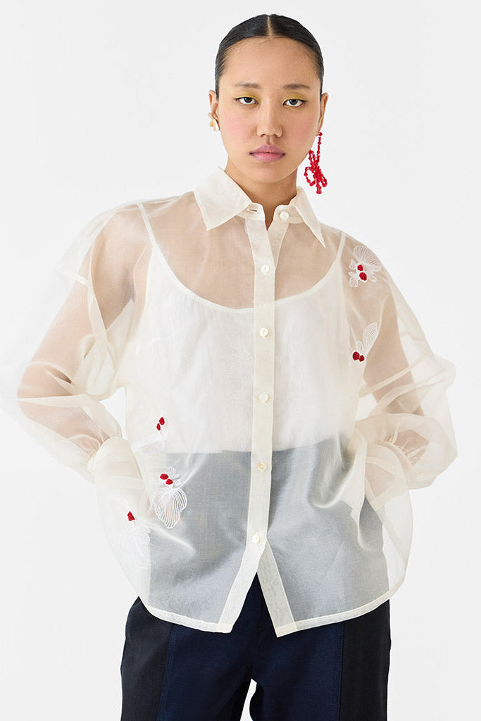 Koi Organza Shirt TOPS IKKIVI