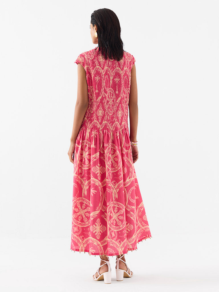 Areca Palm Ruching Dress DRESSES IKKIVI