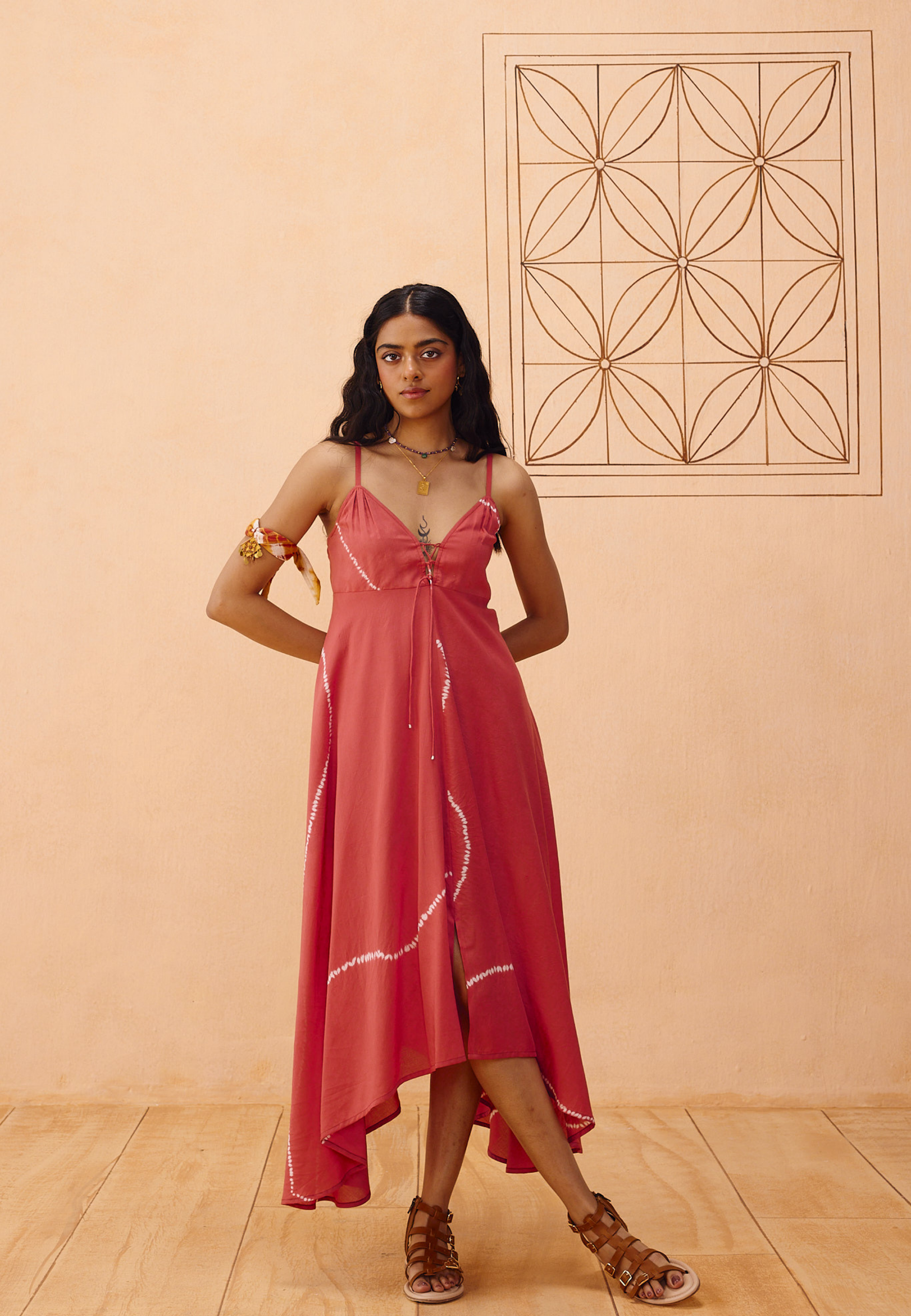 Rosy Sea Lyocell Dress DRESSES SUI