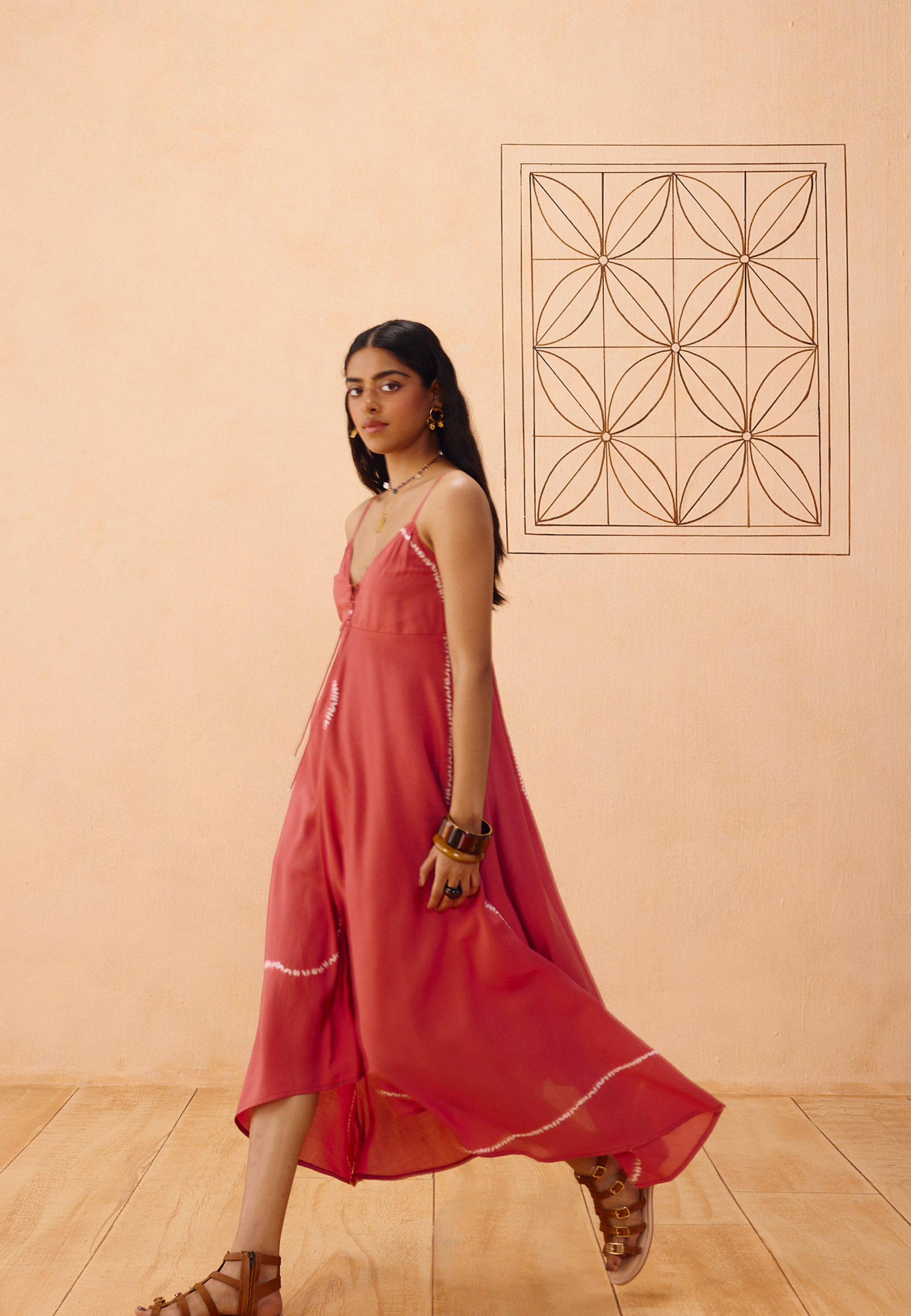 Rosy Sea Lyocell Dress DRESSES SUI