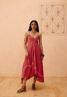 Rosy Sea Lyocell Dress DRESSES SUI