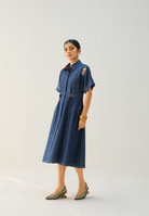 Shades Of Blue Denim Dress DRESSES SUI