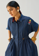 Shades Of Blue Denim Dress DRESSES SUI