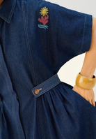 Shades Of Blue Denim Dress DRESSES SUI