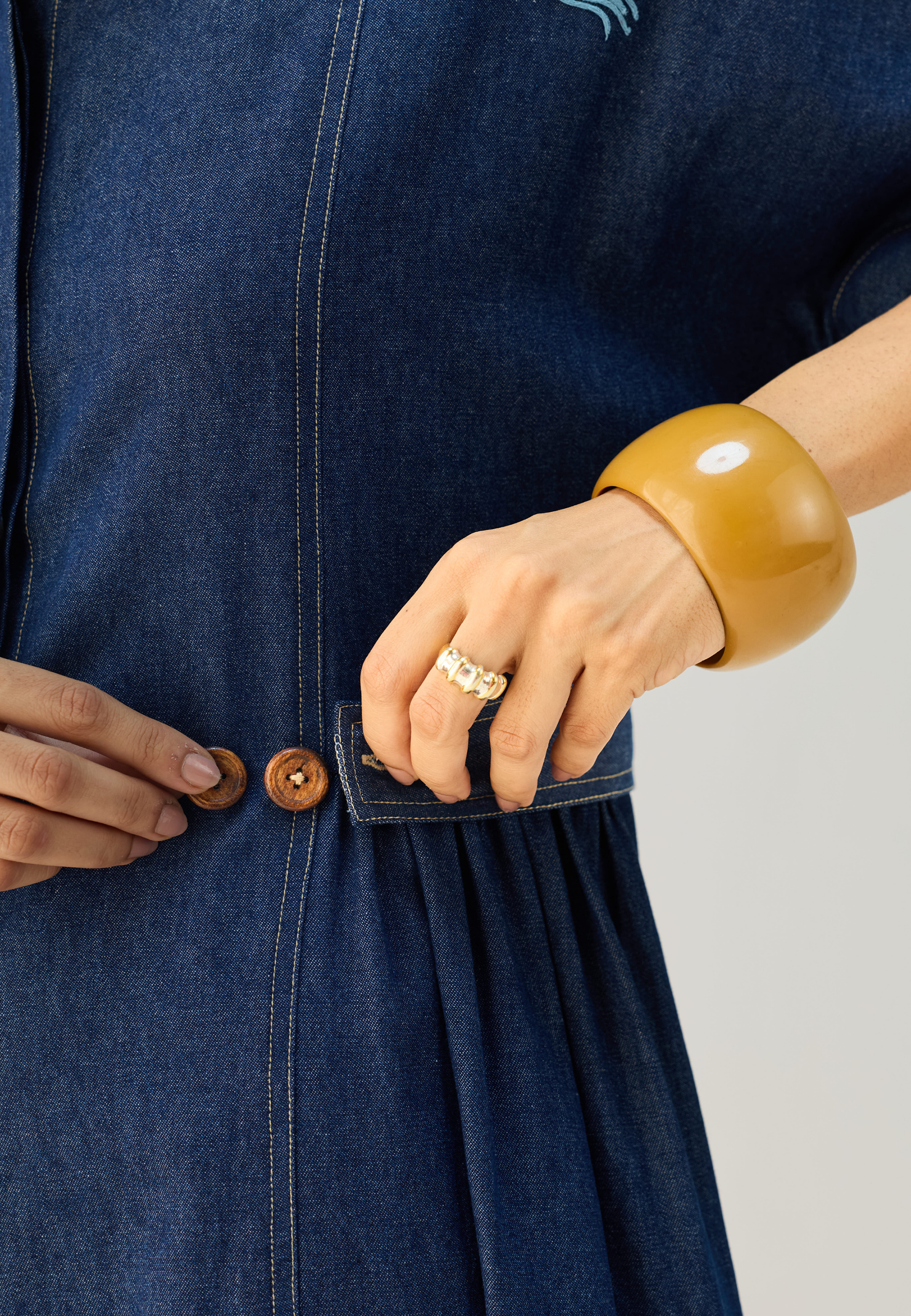 Shades Of Blue Denim Dress DRESSES SUI