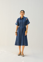 Shades Of Blue Denim Dress DRESSES SUI