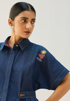 Shades Of Blue Denim Dress DRESSES SUI