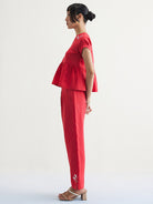 Slow Living Linen Peplum Top TOPS SUI