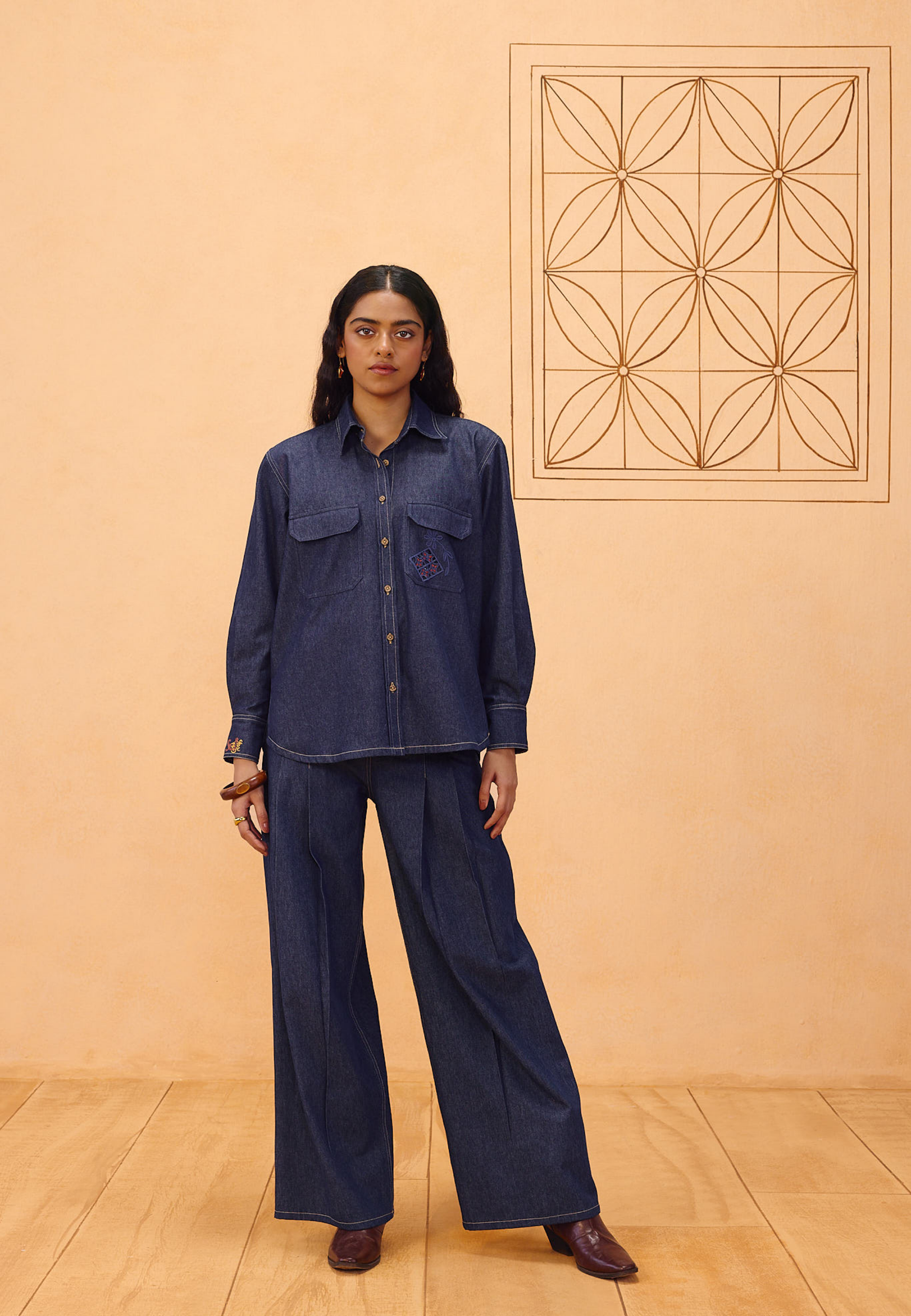 Slow Roots Sustainable Denim Shirt TOPS SUI