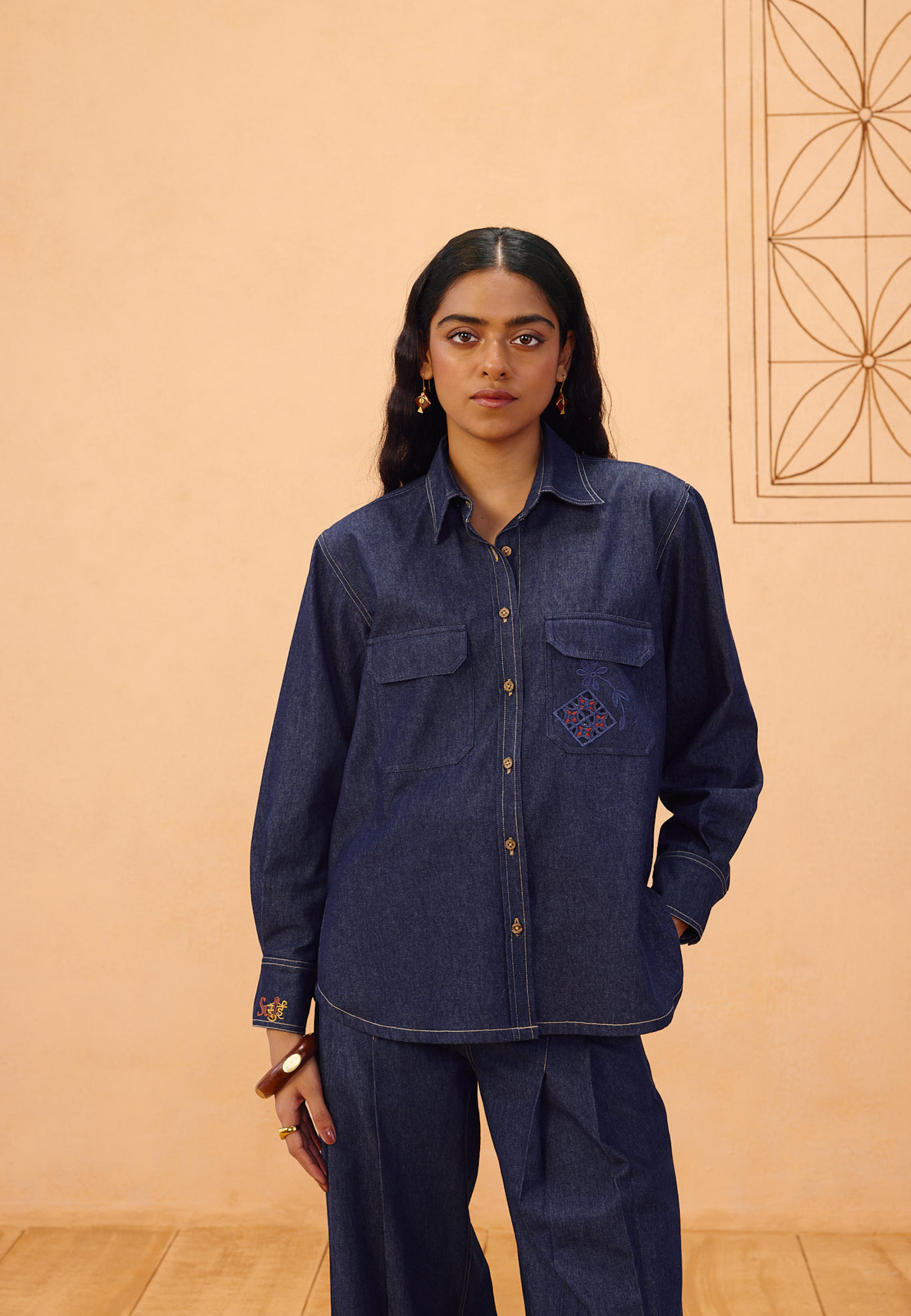 Slow Roots Sustainable Denim Shirt TOPS SUI