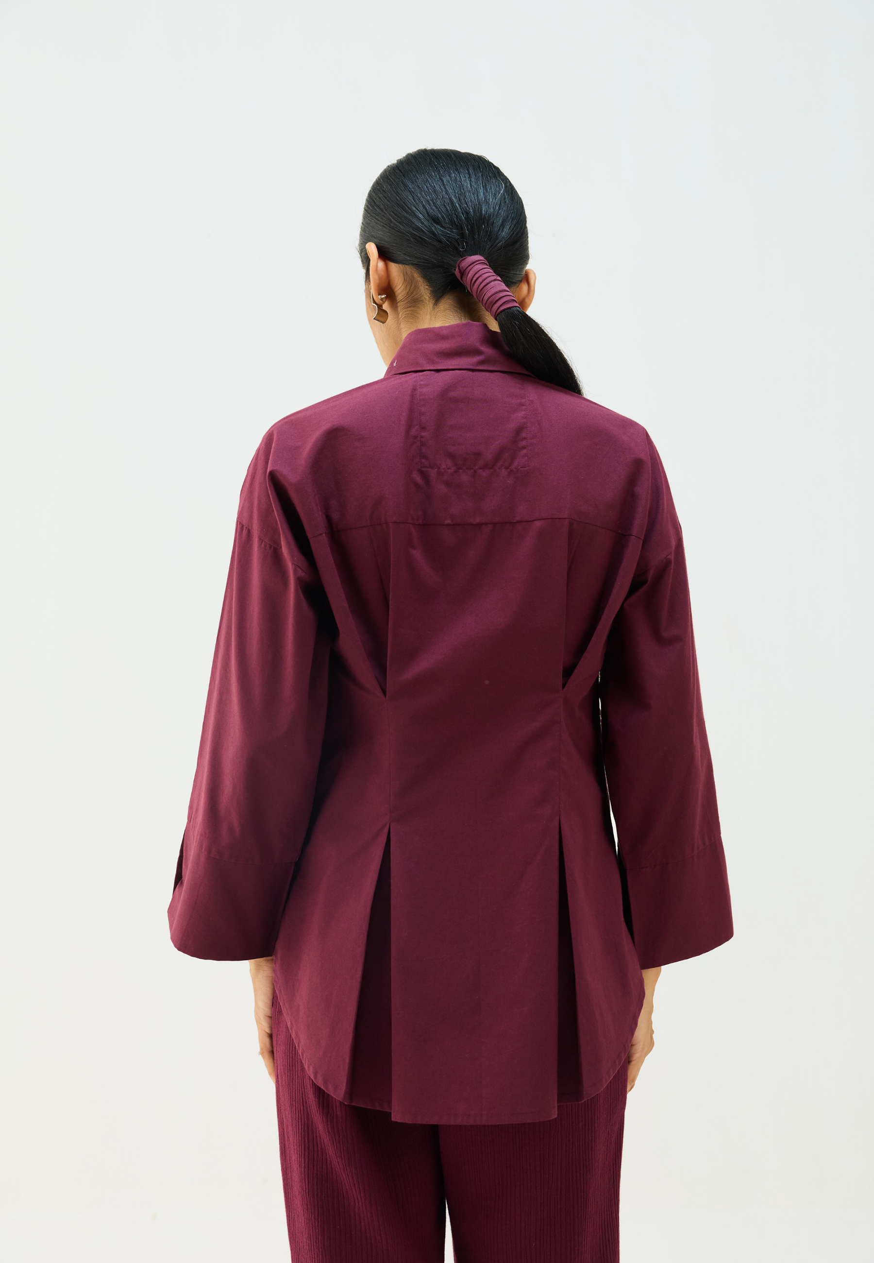 Stillness Organic Cotton Wrap Shirt TOPS SUI