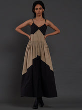 Load image into Gallery viewer, Strap Black &amp; Beige Dress DRESSES Mati   
