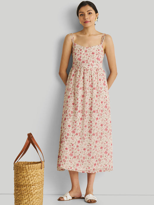 Strappy Gathered Petal Fusion Dress DRESSES Reistor   