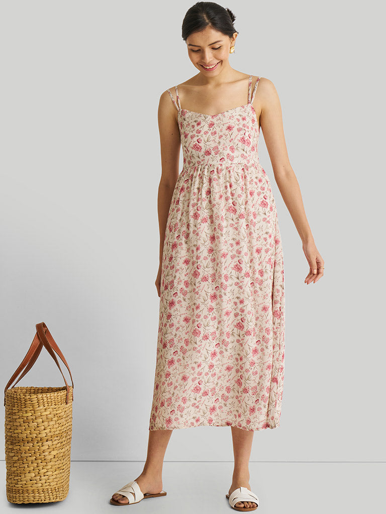 Strappy Gathered Petal Fusion Dress DRESSES Reistor   