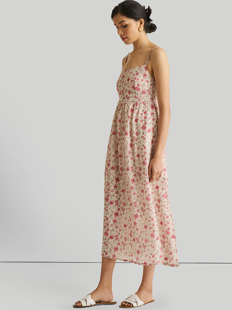 Strappy Gathered Petal Fusion Dress DRESSES Reistor   