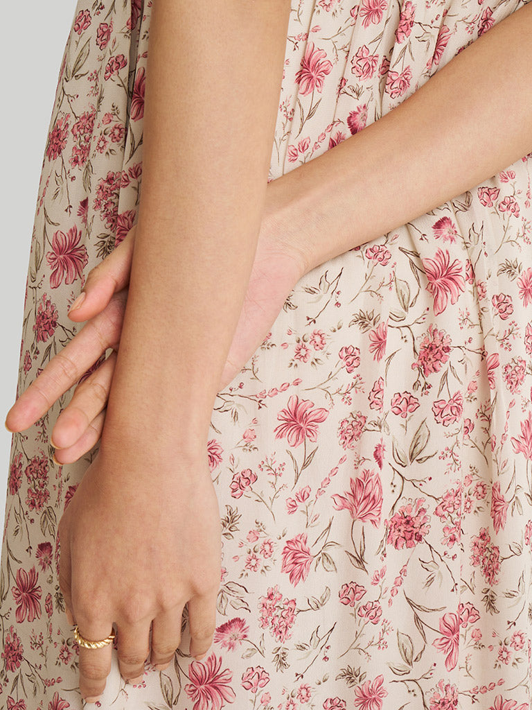 Strappy Gathered Petal Fusion Dress DRESSES Reistor   