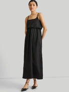 Strappy Black Maxi Dress DRESSES Reistor   