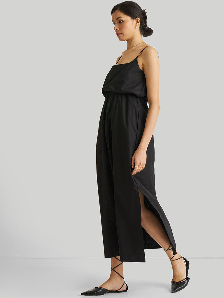 Strappy Black Maxi Dress DRESSES Reistor   