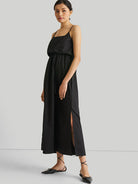 Strappy Black Maxi Dress DRESSES Reistor   