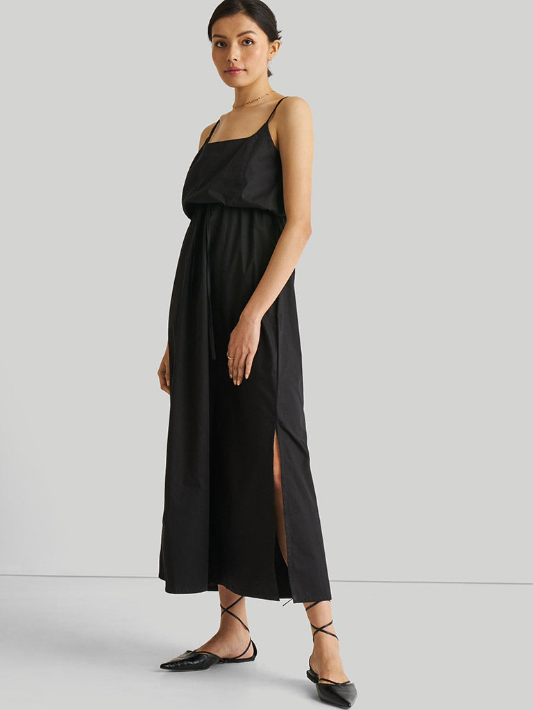 Strappy Black Maxi Dress DRESSES Reistor   