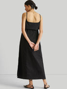 Strappy Black Maxi Dress DRESSES Reistor   