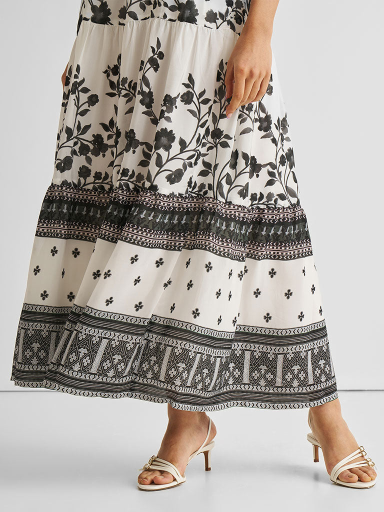 Strappy Tiered Maxi Dress DRESSES Reistor   