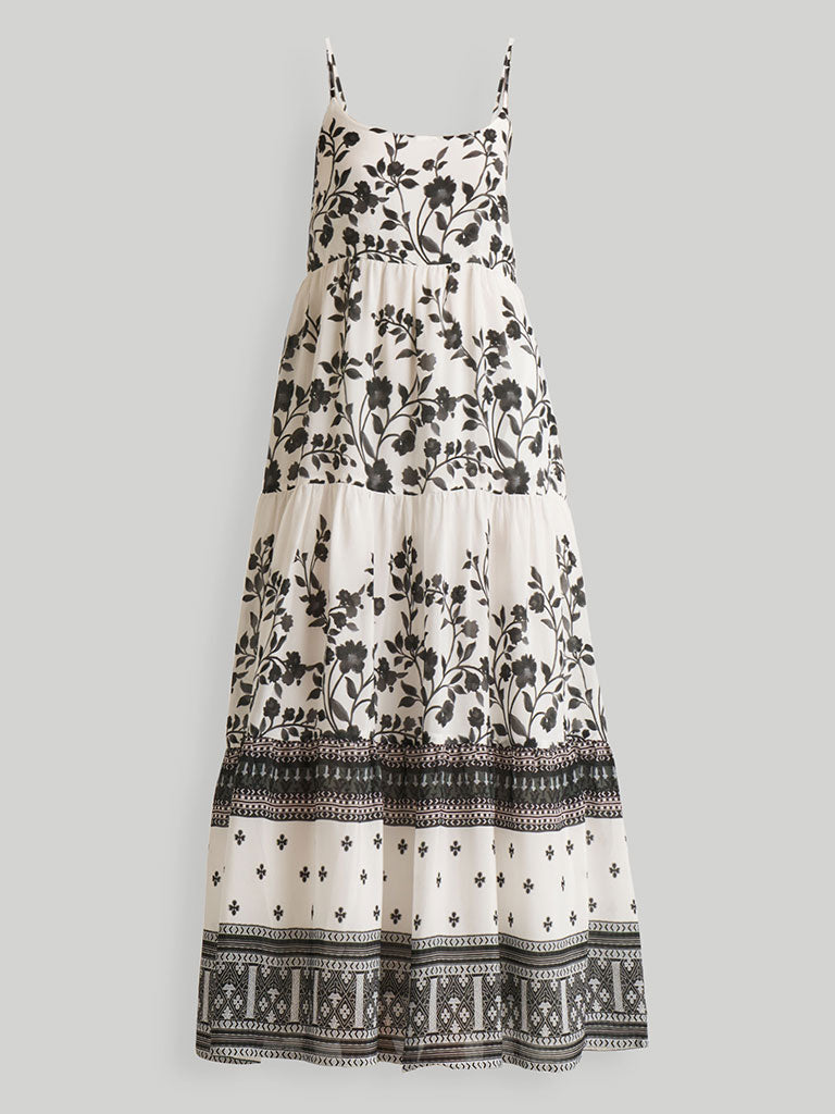 Strappy Tiered Maxi Dress DRESSES Reistor   