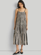 Load image into Gallery viewer, Strappy Black Tiered Maxi Dress DRESSES Reistor   
