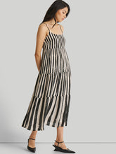 Load image into Gallery viewer, Strappy Black Tiered Maxi Dress DRESSES Reistor   
