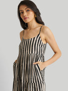 Strappy Black Tiered Maxi Dress DRESSES Reistor   