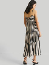 Load image into Gallery viewer, Strappy Black Tiered Maxi Dress DRESSES Reistor   
