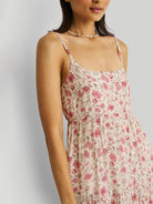 Strappy Tiered Floral Maxi Dress DRESSES Reistor   