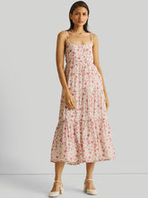 Load image into Gallery viewer, Strappy Tiered Floral Maxi Dress DRESSES Reistor   
