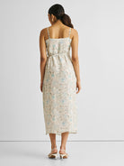 Strappy Blue Floral Wrap Dress DRESSES Reistor   