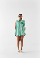Mint Flower Shirt TOPS IKKIVI