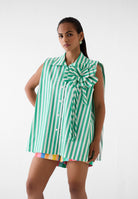 Mint Flower Shirt TOPS IKKIVI
