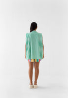 Mint Flower Shirt TOPS IKKIVI