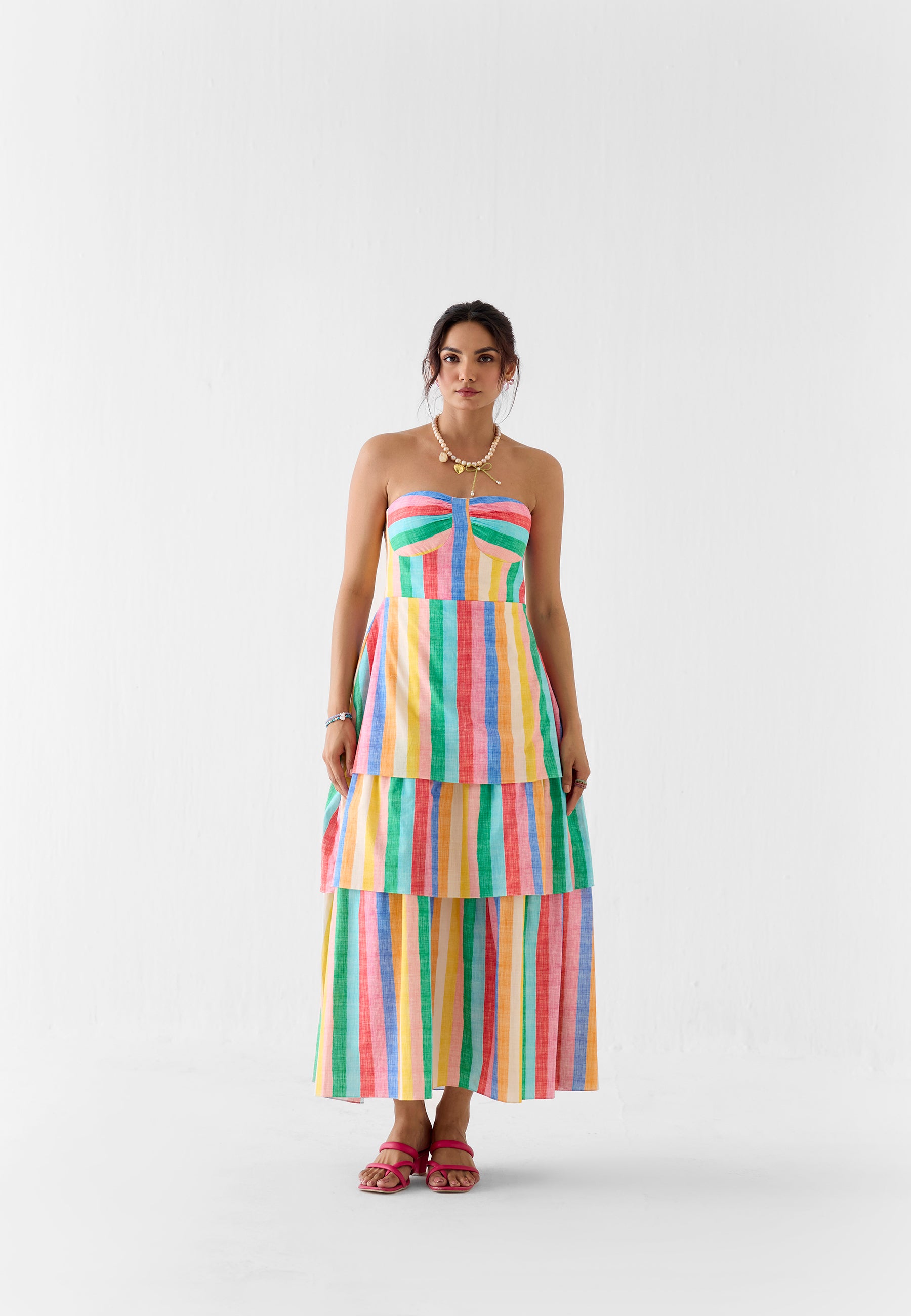 Leher Tiered Off-Shoulder Dress DRESSES IKKIVI