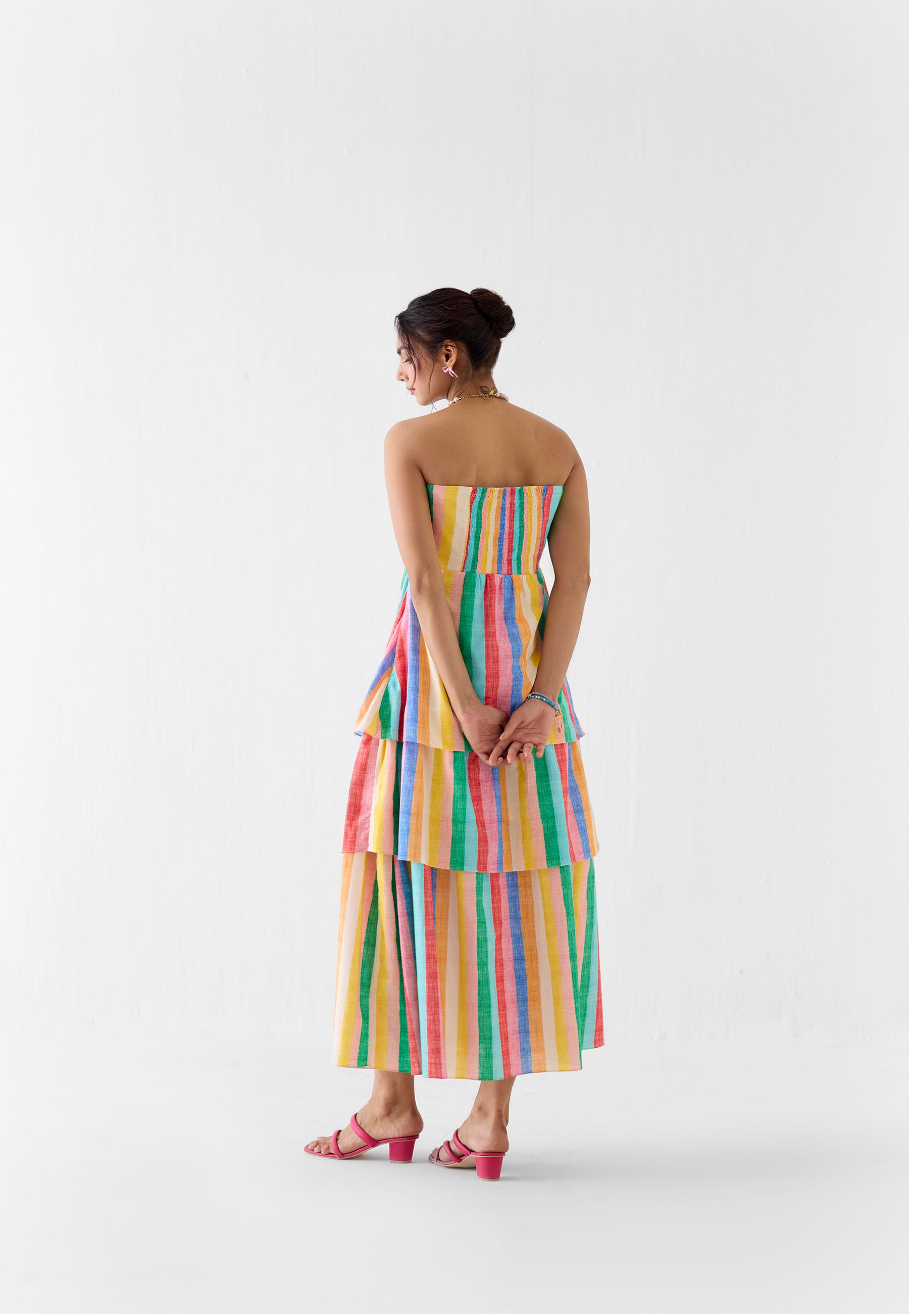 Leher Tiered Off-Shoulder Dress DRESSES IKKIVI
