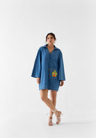 Indigo Short Dress DRESSES IKKIVI