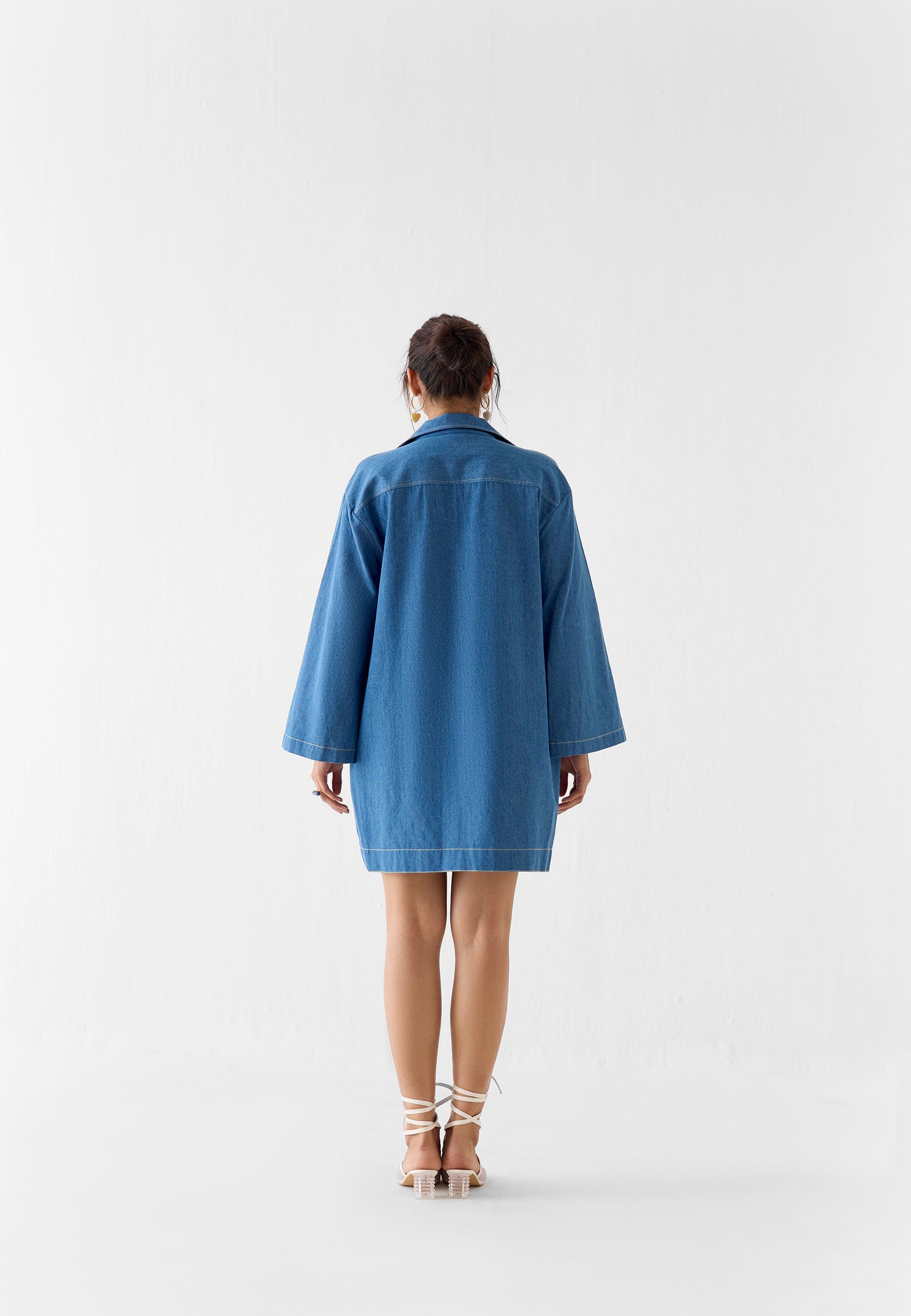 Indigo Short Dress DRESSES IKKIVI