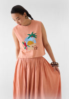 Sahara Linen Crop Top & Skirt Set SETS IKKIVI