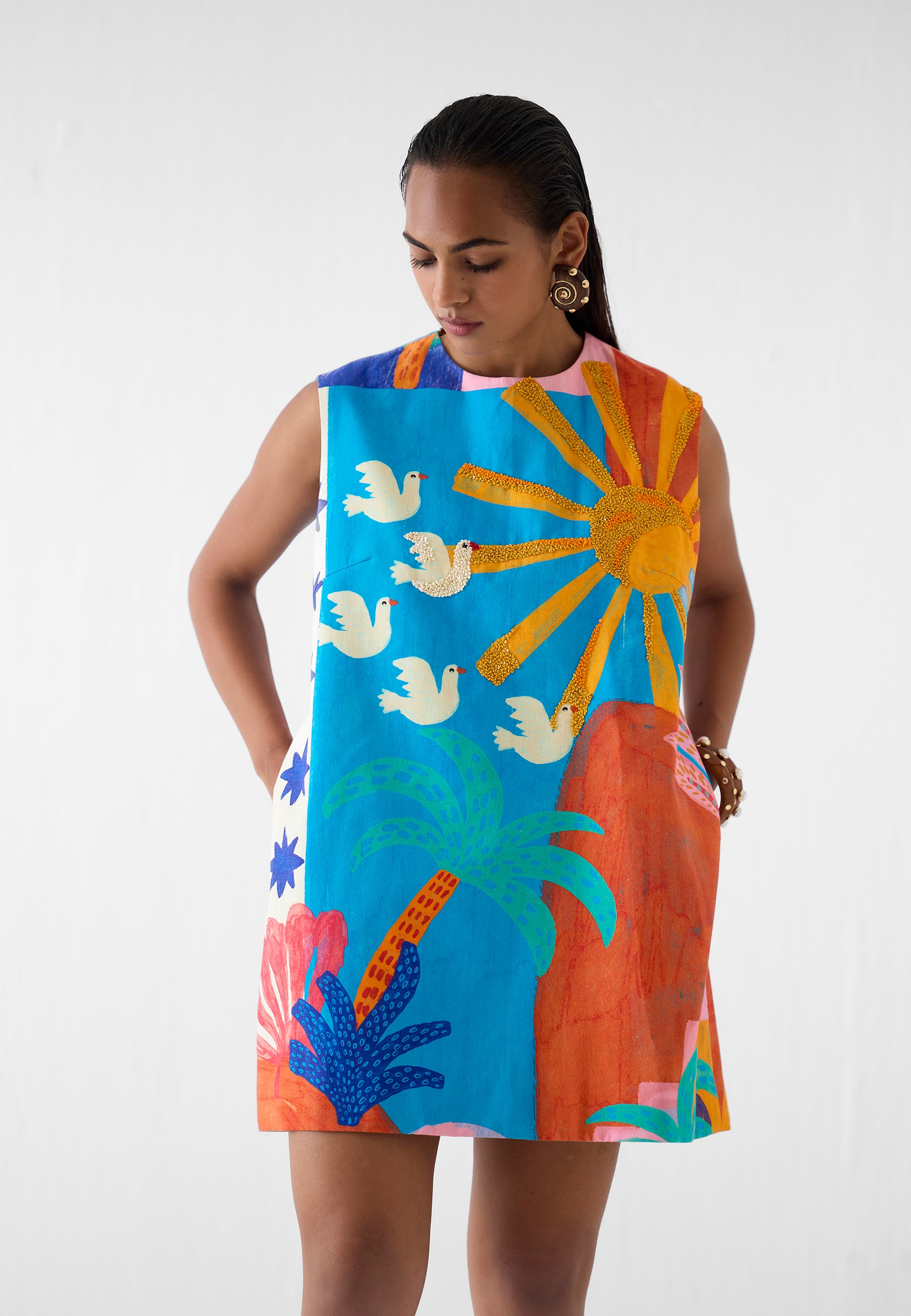 Kota Short Dress | Womens Mini Cotton Dress