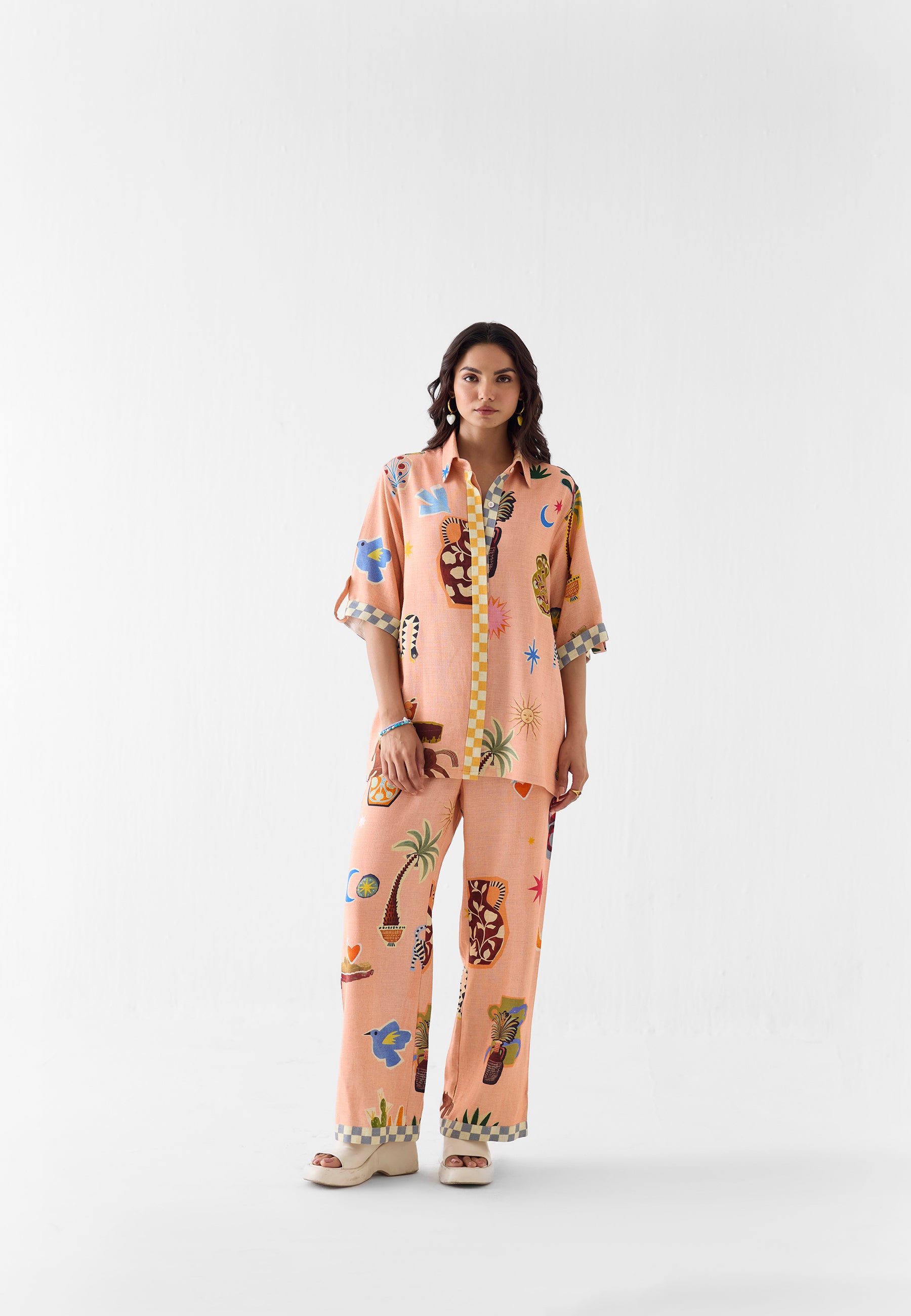 Pottery Shirt & Pant Co-ord Set SETS IKKIVI
